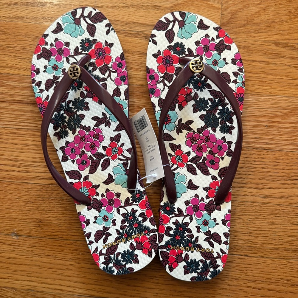 BNWT - Tory Burch Thin Flip Flop - Size 10